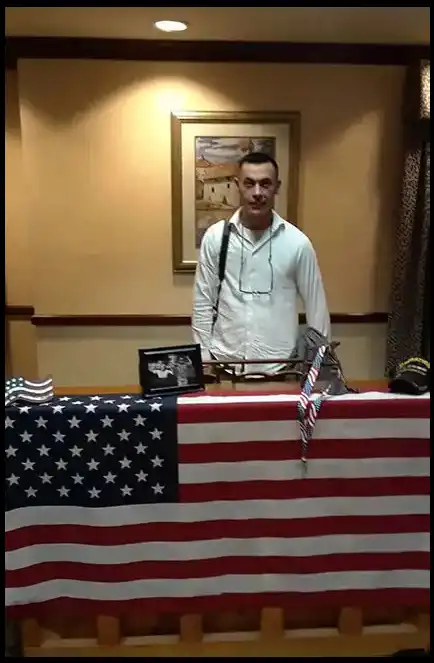 Book Author and Veteran David Haave piano tribute for Fallen Soldiers Veterans22 -- David Haave